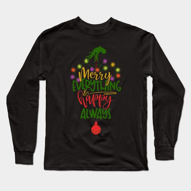 Merry Grinchmas Long Sleeve T-Shirt by T-shirt Factory